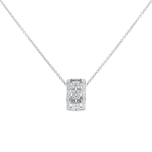 [Kismet Jewels ]PARENTESI NECKLACE SILVER DIAMOND