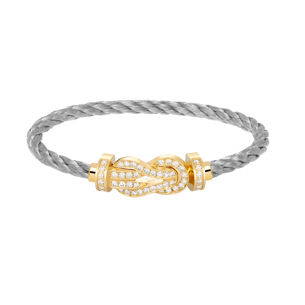 [Kismet Jewels ]CHANCE LARGE 8 FIGURE BUCKLE FULLDIAMOND BRACELET GOLD