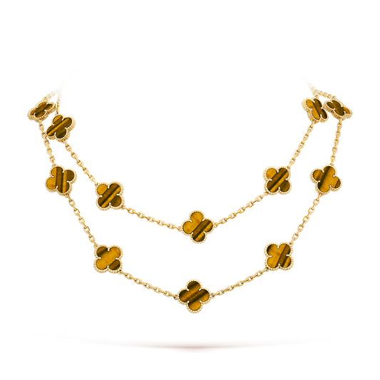 [Kismet Jewels ]CLOVER 20 MOTIFS TIGER EYE ROSE GOLD