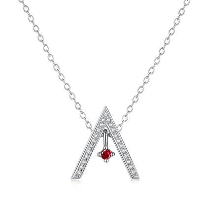 [Kismet Jewels ]Sparkling "A" Shape Necklace