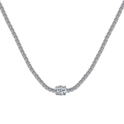 [Kismet Jewels ]1.0 Carat Shining Oval Cut Necklace