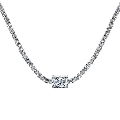 [Kismet Jewels ]2.0 carat Ornate Emerald Cut Necklace