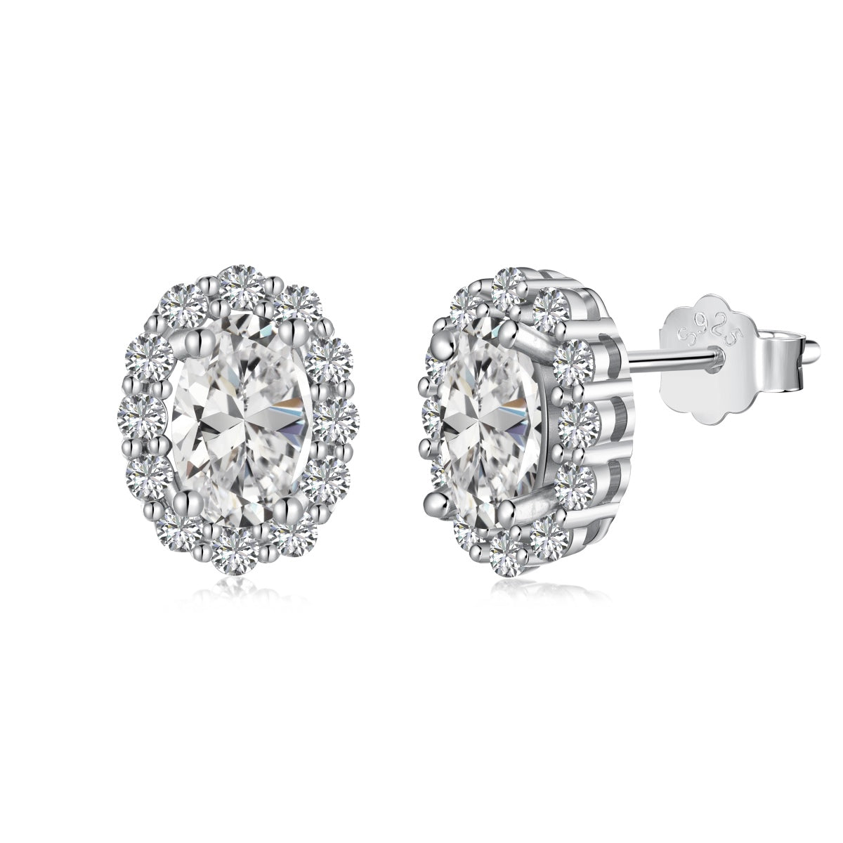[Kismet Jewels ]Delicate Unique Oval Cut Daily Earrings