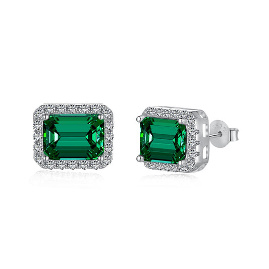 [Kismet Jewels ]Luxurious Dainty Emerald Cut Banquet Earrings