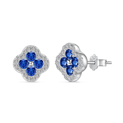 [Kismet Jewels ]Four-Leaf Clover Flower Shaped Earrings