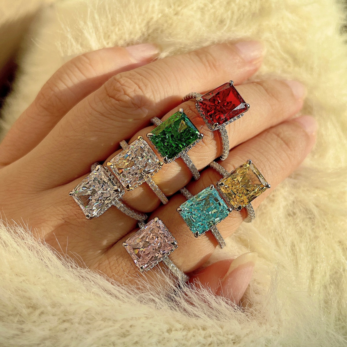 [Kismet Jewels ]4.0 Carat Luxurious Engagement Ring