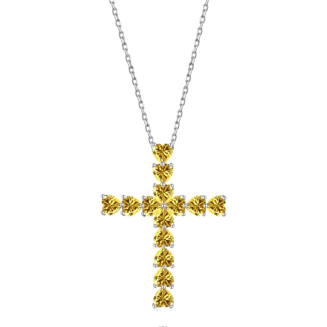 [Kismet Jewels ]Radiant Cross Shape Necklace