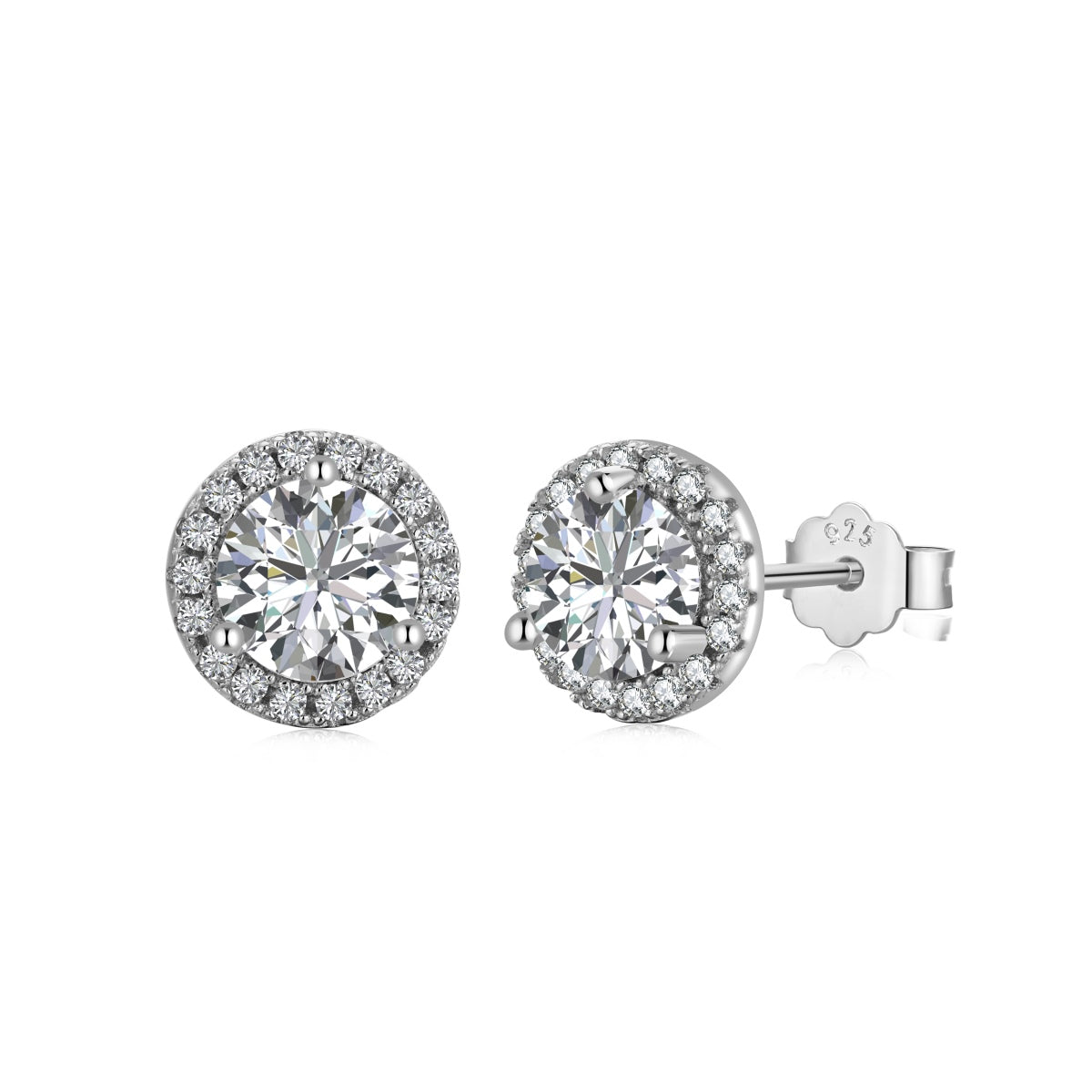 [Kismet Jewels ]Classic Princess Round Shape Earrings