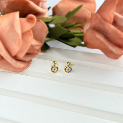 [Kismet Jewels ]Devil's Eye Ear Bone Nail Earrings