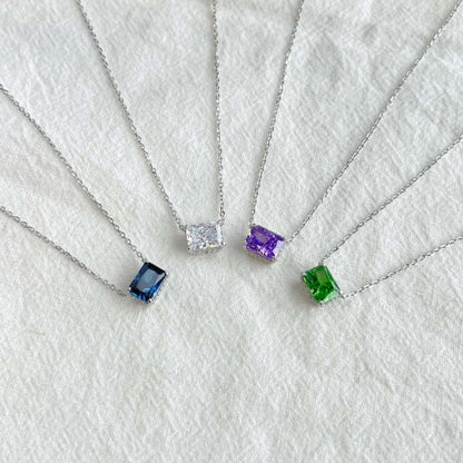[Kismet Jewels ]Luxurious Square Shape Colorful Necalack