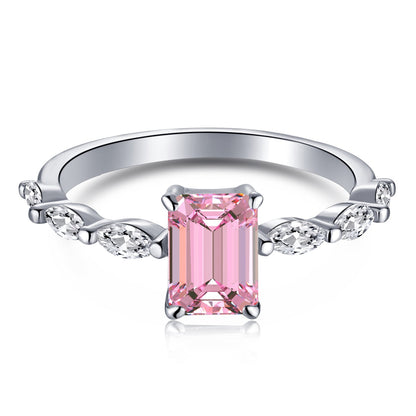 [Kismet Jewels ]1.0 Carat Dainty Resplendent Radiant Cut Daily Ring