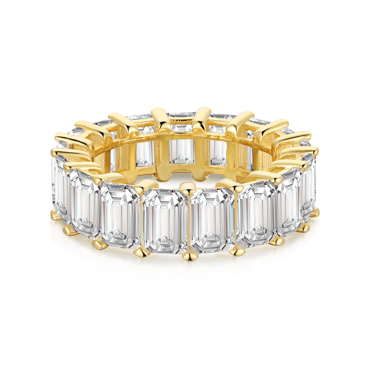 [Kismet Jewels ]0.75 Carat Elegant Emerald Cut Tennis Ring