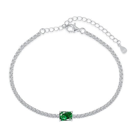 [Kismet Jewels ]1.0 Carat Unique Emerald Cut Banquet Bracelet
