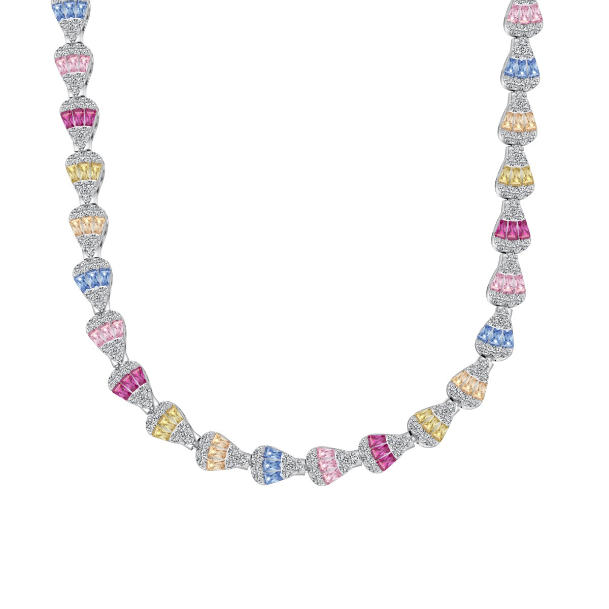 [Kismet Jewels ]Radiant Colorful Rainbow Necklace