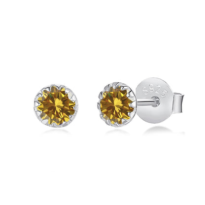 [Kismet Jewels ]Sparkling Colorful Round Shape Earrings