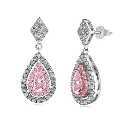 [Kismet Jewels ]Ornate Delicate Water Drop Shape Banquet Earrings