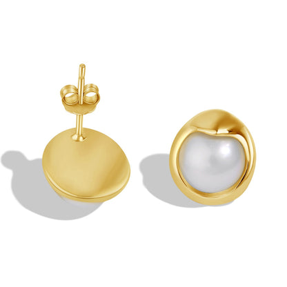 [Kismet Jewels ]Dainty Bread Pearl Earrings
