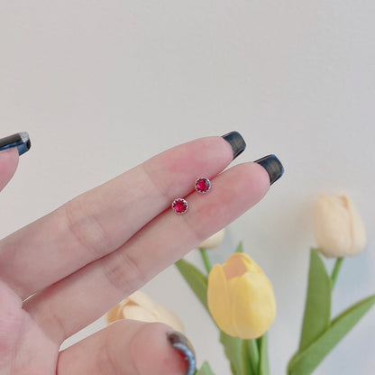 [Kismet Jewels ]Sparkling Colorful Round Shape Earrings