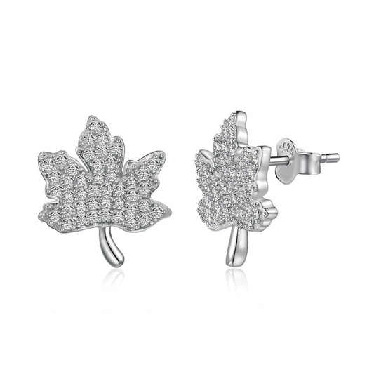 [Kismet Jewels ]Exquisite Maple Leaf Design Earrings