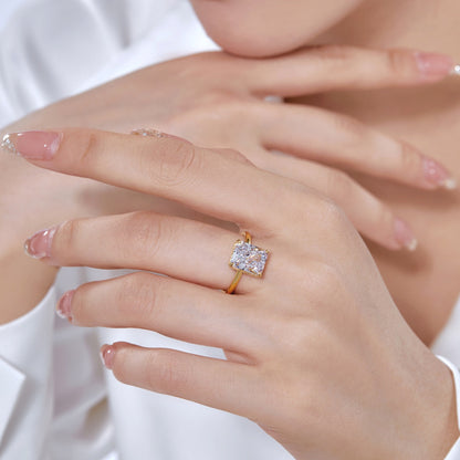 [Kismet Jewels ]4.0 Carat Ornate Enchanting Radiand Cut Banquet Ring