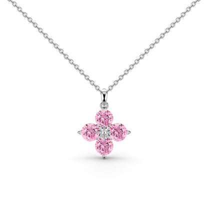 [Kismet Jewels ]Four-Leaf Clover And Eight-Pointed Star Necklace