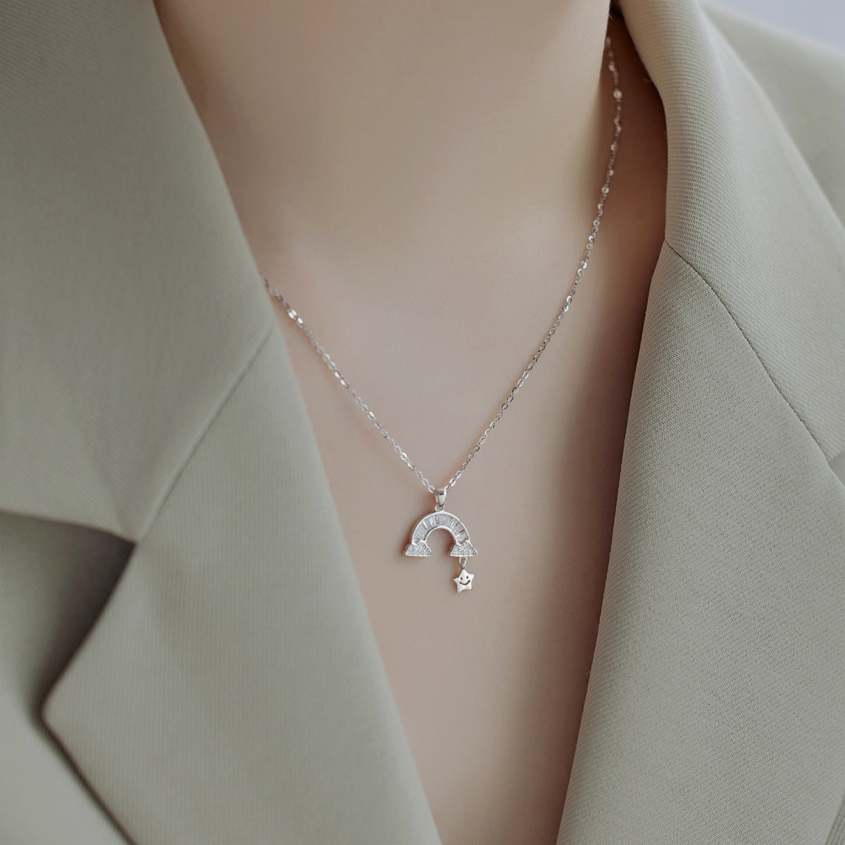 [Kismet Jewels ]Unique Rainbow Star Necklace