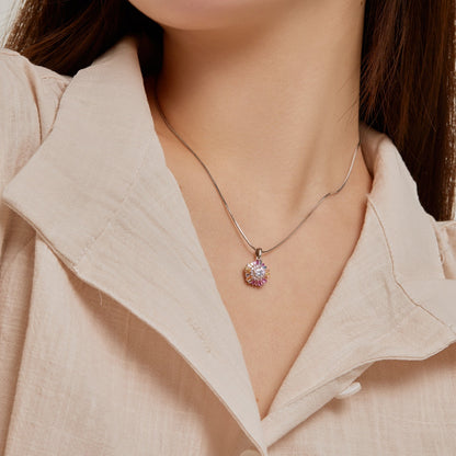 [Kismet Jewels ]Charming Flower Colorful Necklace