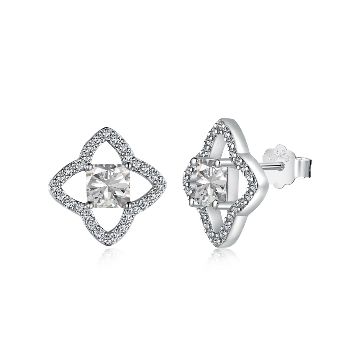 [Kismet Jewels ]Elegant Star Shape Princess Cut Daily Earrings
