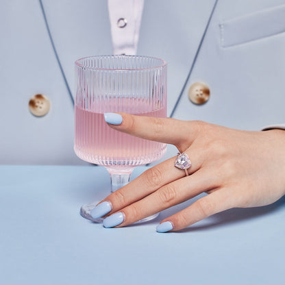 [Kismet Jewels ]Delicate Ebullient Heart Shape Wedding Ring