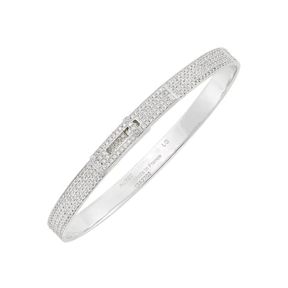 [Kismet Jewels ]HM KELLY BRACELET IN SILVER AND FULL PAVE DIAMOND
