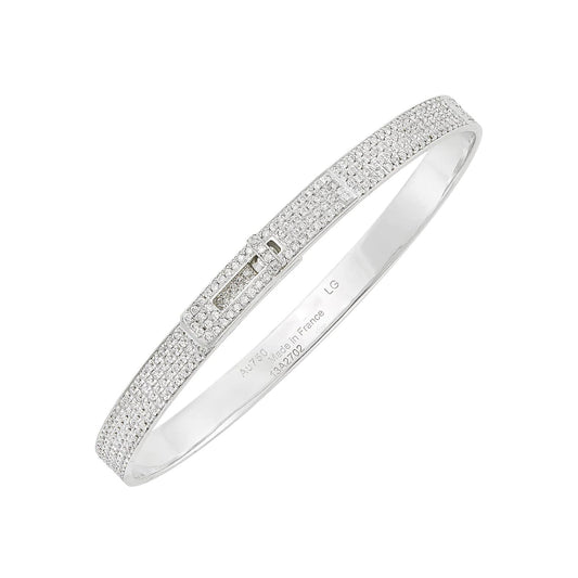 [Kismet Jewels ]HM KELLY BRACELET IN SILVER AND FULL PAVE DIAMOND