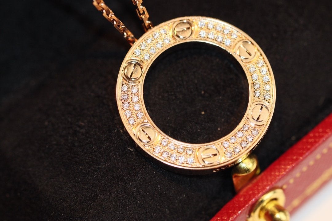 [Kismet Jewels ]LOVE NECKLACE ADJUSTABLE ROSE GOLD