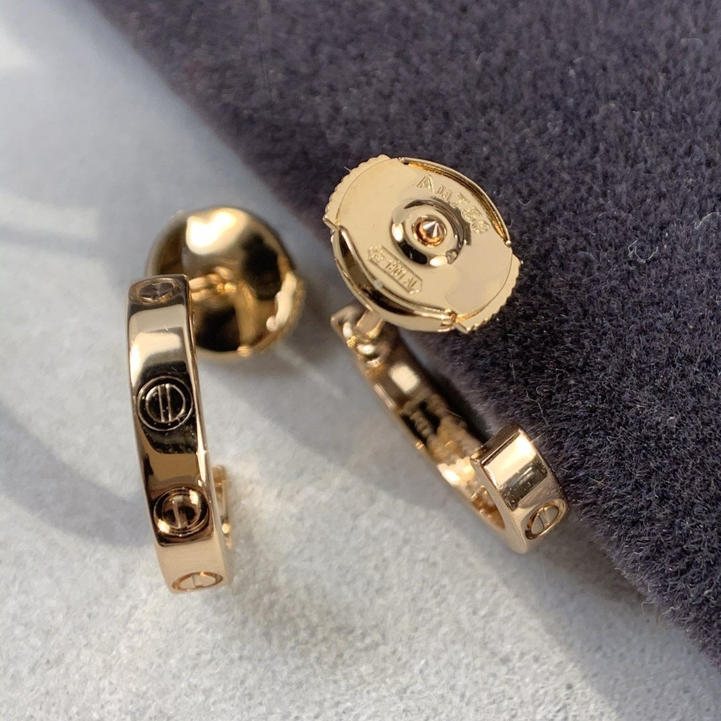 [Kismet Jewels ]LOVE EARRINGS 2.65MM PINK GOLD