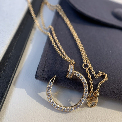 [Kismet Jewels ]JUSTE NECKLACE PINK GOLD DIAMONDS