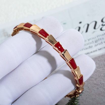 [Kismet Jewels ]SERPENTI BRACELET PINK GOLD RUBELLITE