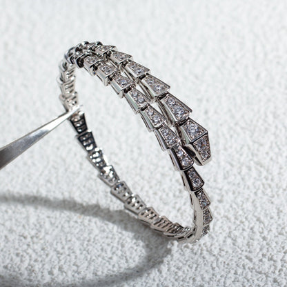 [Kismet Jewels ]SERPENTI BRACELET 6MM SILVER DIAMOND