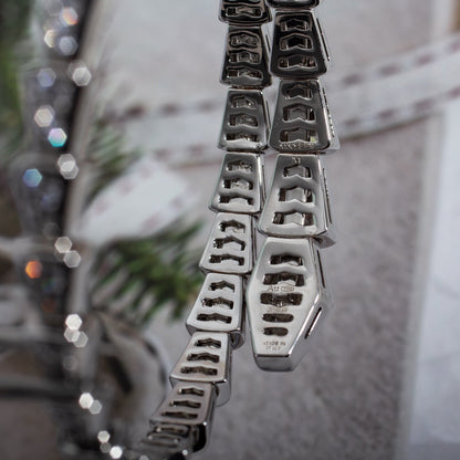 [Kismet Jewels ]SERPENTI BRACELET 6MM SILVER DIAMOND