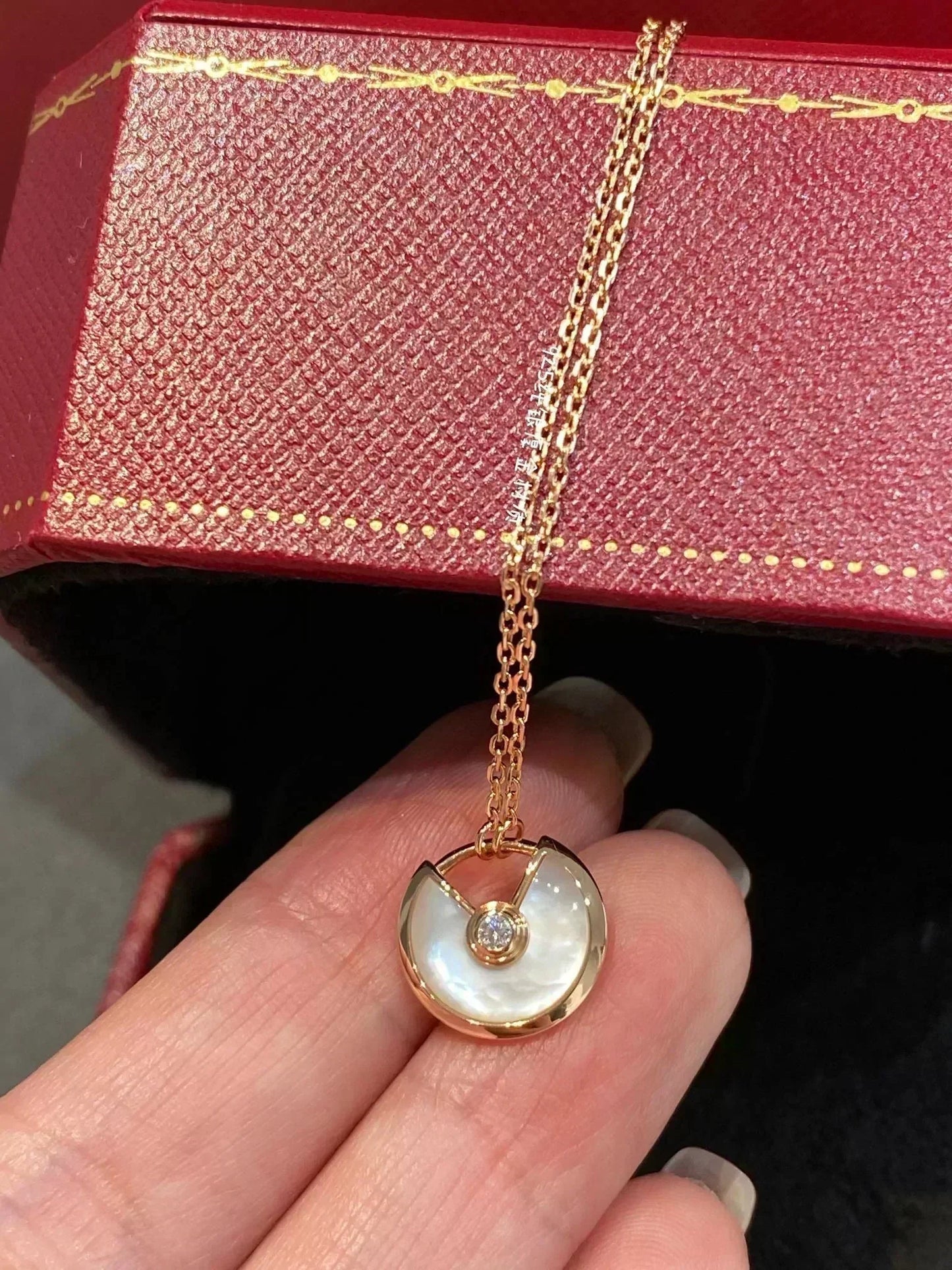 [Kismet Jewels ]AMULETTE ROSE GOLD MOP NECKLACE