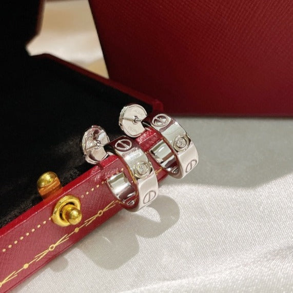 [Kismet Jewels ]LOVE EARRINGS 5.7MM 2 DIAMONDS