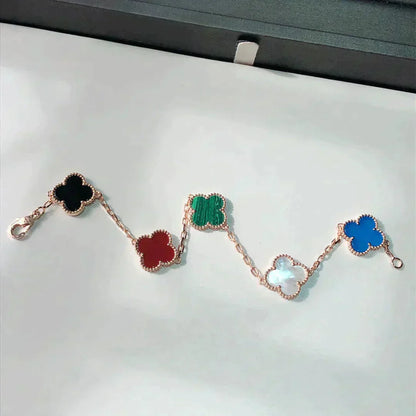 [Kismet Jewels ]CLOVER 5 MOTIFS MULTICOLOR  BRACELET