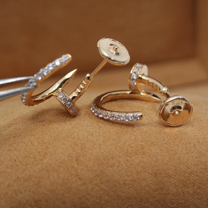 [Kismet Jewels ]JUSTE EARRINGS 12.75MM PINK GOLD DIAMOND