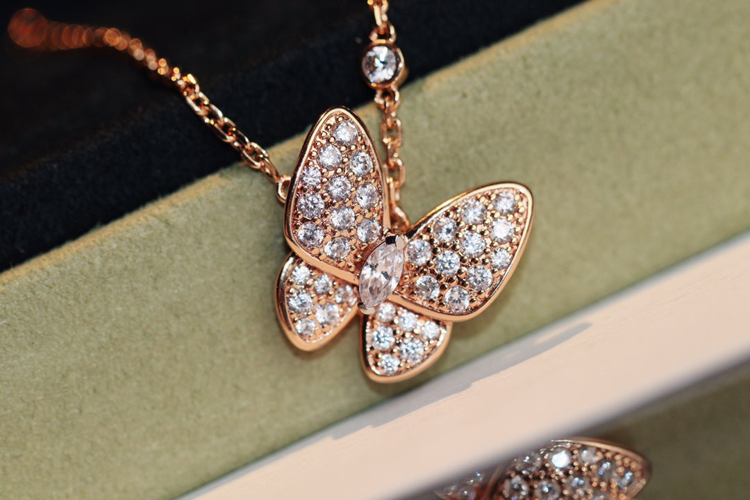 [Kismet Jewels ]BUTTERFLY DIAMOND NECKLACE