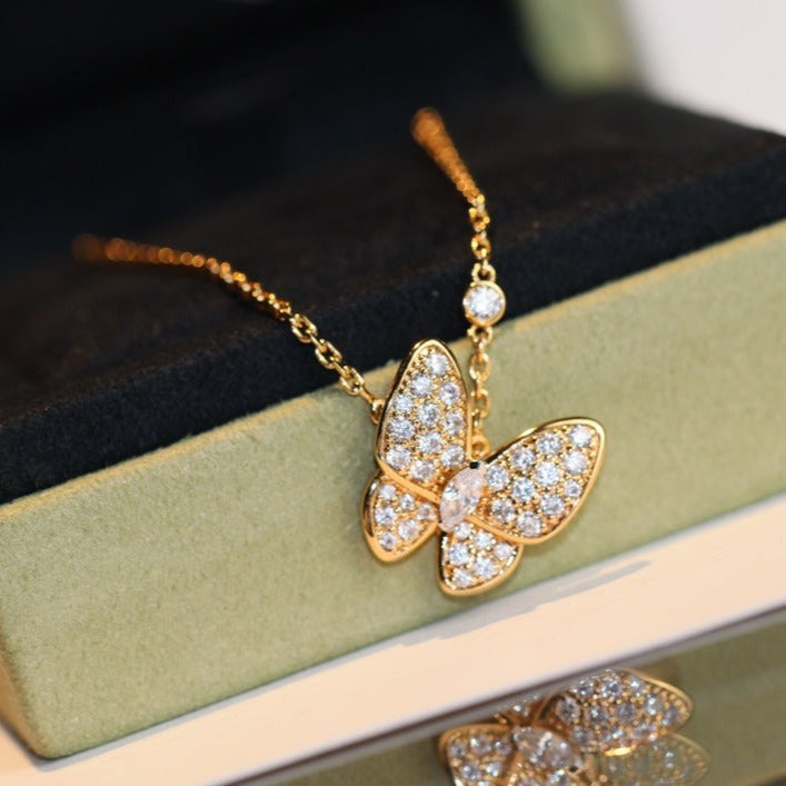 [Kismet Jewels ]BUTTERFLY DIAMOND NECKLACE