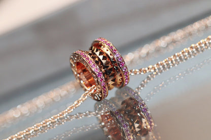 [Kismet Jewels ]ZERO 1 ROCK PINK GOLD PINK DIAMOND NECKLACE