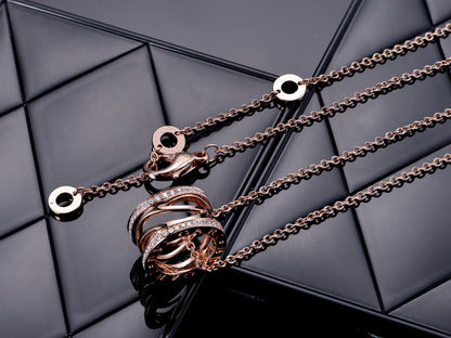 [Kismet Jewels ]ZERO 1 PINK GOLD DIAMOND OPEN NECKLACE