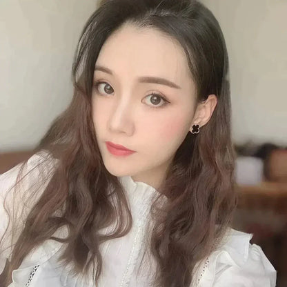 [Kismet Jewels ]CLOVER MEDIUM 1 MOTIFS  ONYX STUD EARRINGS