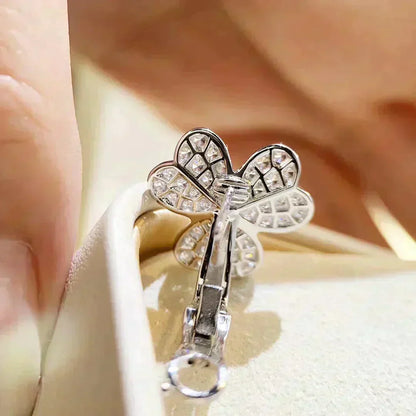 [Kismet Jewels ]CLOVER COMOS DIAMOND EARRINGS SILVER