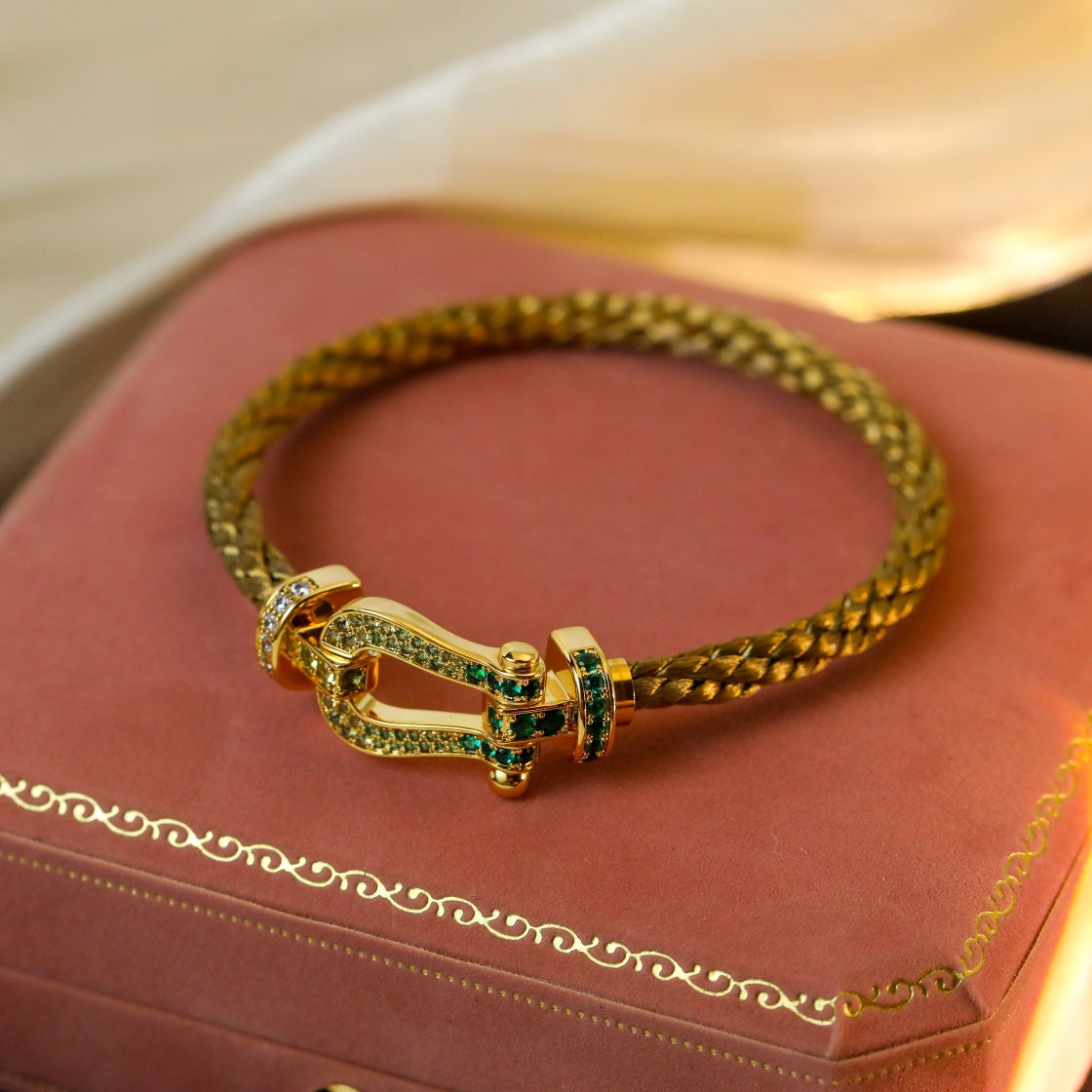 [Kismet Jewels ]FORCE 10 GOLD GREEN DIAMOND PAVED