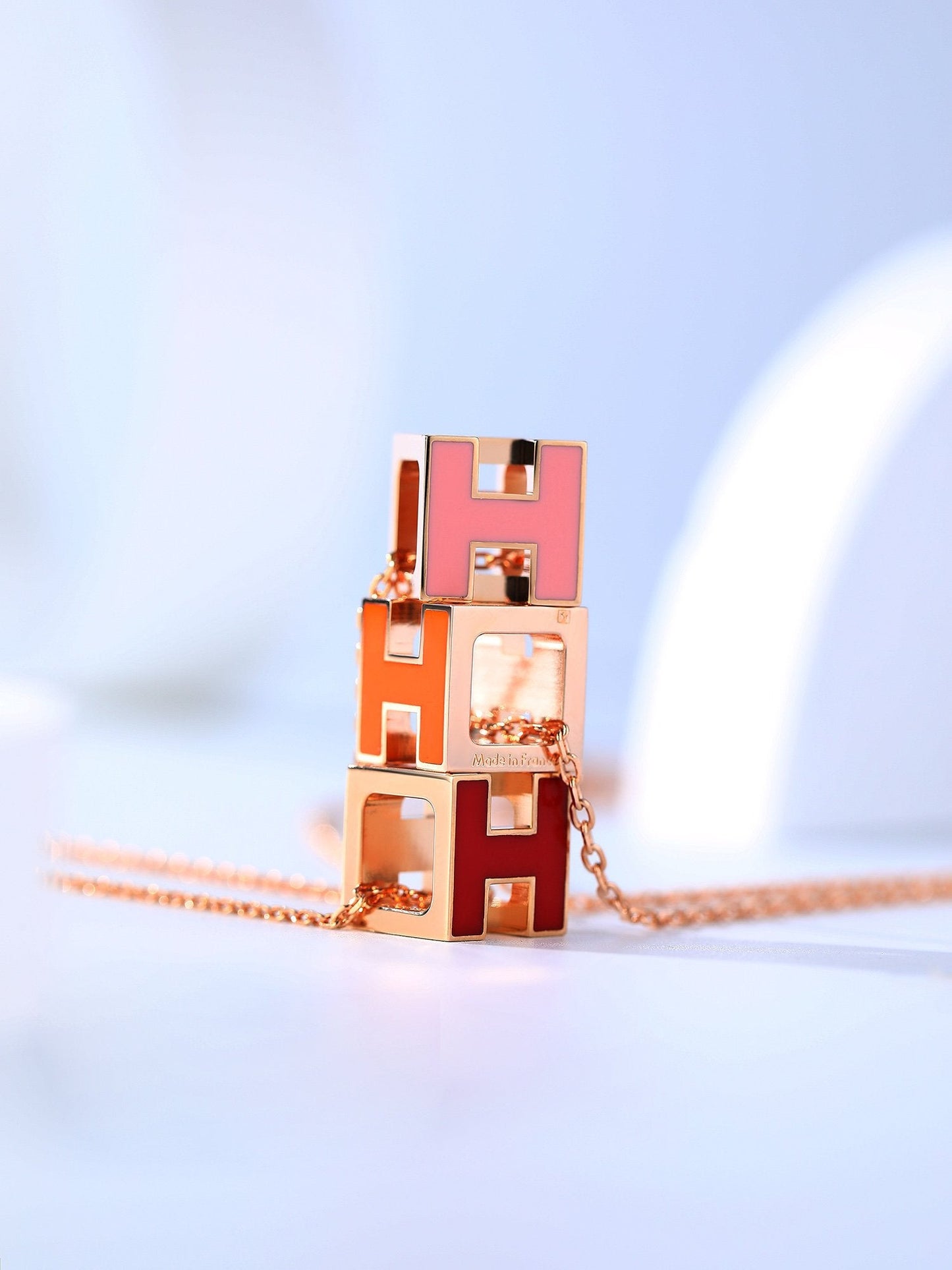 [Kismet Jewels ]H CAGE PINK GOLD NECKLACE