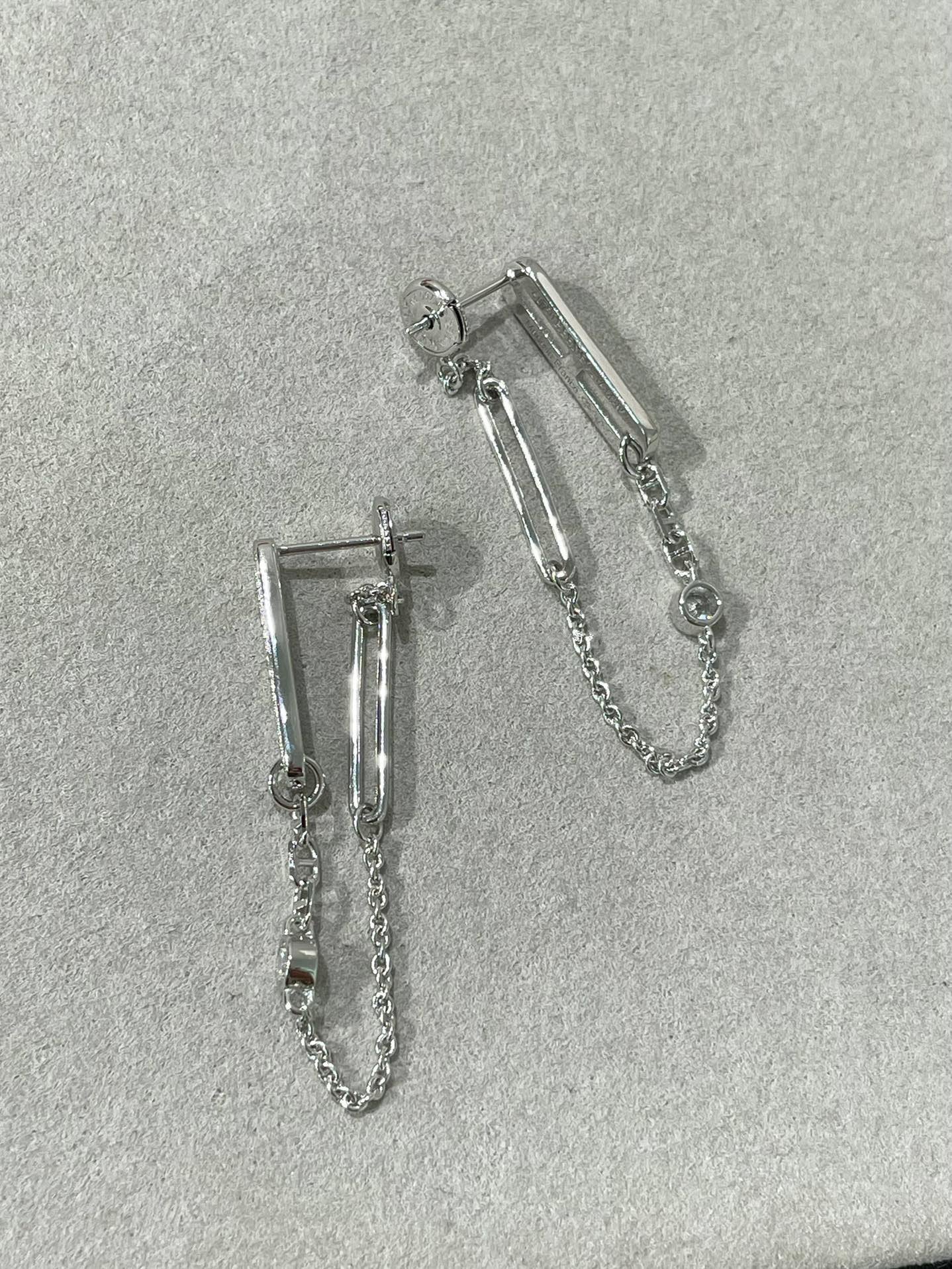 [Kismet Jewels ]CHAINE CHAOS DIAMOND DROP EARRINGS